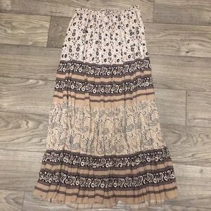 Broomstick boho full gypsy maxi full length skirt